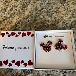 Disney X Baublebar Mickey Mouse Heart Earrings